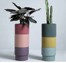 Load image into Gallery viewer, Colorful Porcelain Stackable Planters
