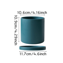 Load image into Gallery viewer, All The Bright Colors Planter with Saucer Set
