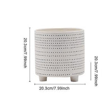 Load image into Gallery viewer, Textured Dot Footed Ceramic Planters
