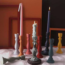 Load image into Gallery viewer, Brush Painted Vintage Candle Holder
