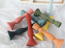 Load image into Gallery viewer, Brush Painted Vintage Candle Holder
