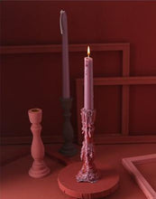 Load image into Gallery viewer, Brush Painted Vintage Candle Holder
