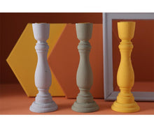 Load image into Gallery viewer, Brush Painted Vintage Candle Holder
