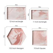 Load image into Gallery viewer, Marble Ceramic Storage &amp; Serving Decorative Trays
