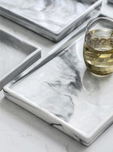 Load image into Gallery viewer, Marble Ceramic Storage &amp; Serving Decorative Trays
