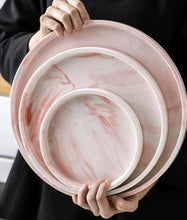 Load image into Gallery viewer, Marble Ceramic Storage &amp; Serving Decorative Trays
