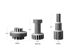 Load image into Gallery viewer, Bauhaus Minimalist Black &amp; White Vases
