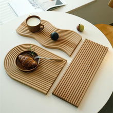 Load image into Gallery viewer, Beech Wooden Tray with Grooves
