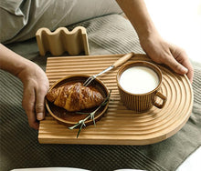 Load image into Gallery viewer, Beech Wooden Tray with Grooves
