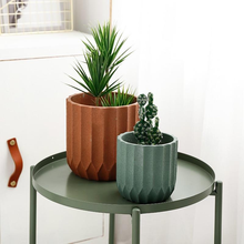 Load image into Gallery viewer, Polygon Textured Ceramic Planters
