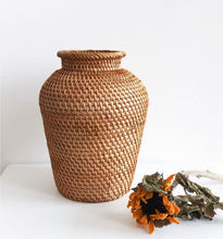 Load image into Gallery viewer, Rattan Hand Woven Vase
