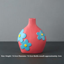 Load image into Gallery viewer, Flower Cutout Ceramic Vases
