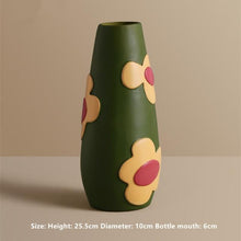 Load image into Gallery viewer, Flower Cutout Ceramic Vases
