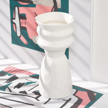 Load image into Gallery viewer, Paros White Ceramic Vases

