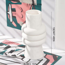 Load image into Gallery viewer, Paros White Ceramic Vases
