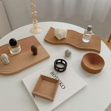 Load image into Gallery viewer, Beech Wooden Tray with Grooves
