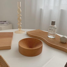 Load image into Gallery viewer, Beech Wooden Tray with Grooves
