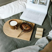 Load image into Gallery viewer, Beech Wooden Tray with Grooves

