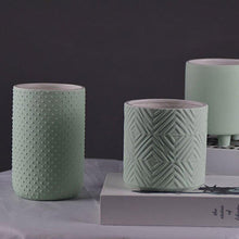 Load image into Gallery viewer, Imprint Cement Planters
