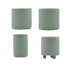 Load image into Gallery viewer, Imprint Cement Planters
