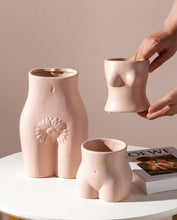 Load image into Gallery viewer, Body Art Ceramic Vase
