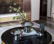 Load image into Gallery viewer, Silver Mirror Modern Glass Vases
