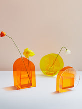 Load image into Gallery viewer, Citrine Transit Light Acrylic Vases
