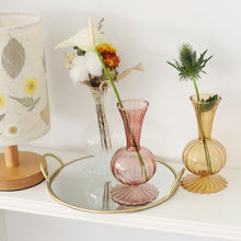 Load image into Gallery viewer, Earth Tone Petal Texture Glass Vase
