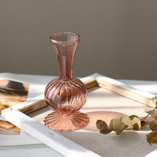 Load image into Gallery viewer, Earth Tone Petal Texture Glass Vase
