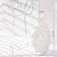 Load image into Gallery viewer, Swirl Textured Ceramic Flower Vase
