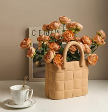 Load image into Gallery viewer, Garden Weave Basket Ceramic Vase
