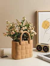 Load image into Gallery viewer, Garden Weave Basket Ceramic Vase
