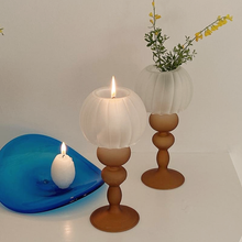 Load image into Gallery viewer, Retro Tulip Glass Candle Holder
