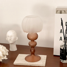 Load image into Gallery viewer, Retro Tulip Glass Candle Holder
