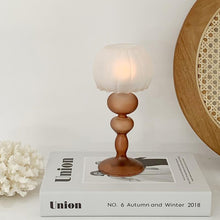 Load image into Gallery viewer, Retro Tulip Glass Candle Holder
