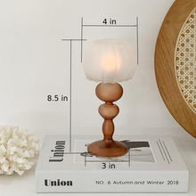 Load image into Gallery viewer, Retro Tulip Glass Candle Holder

