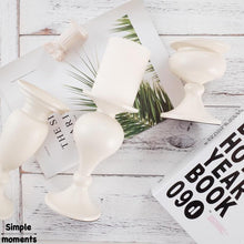 Load image into Gallery viewer, Neoclassic White Wood Candle Holders
