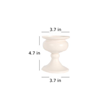 Load image into Gallery viewer, Neoclassic White Wood Candle Holders
