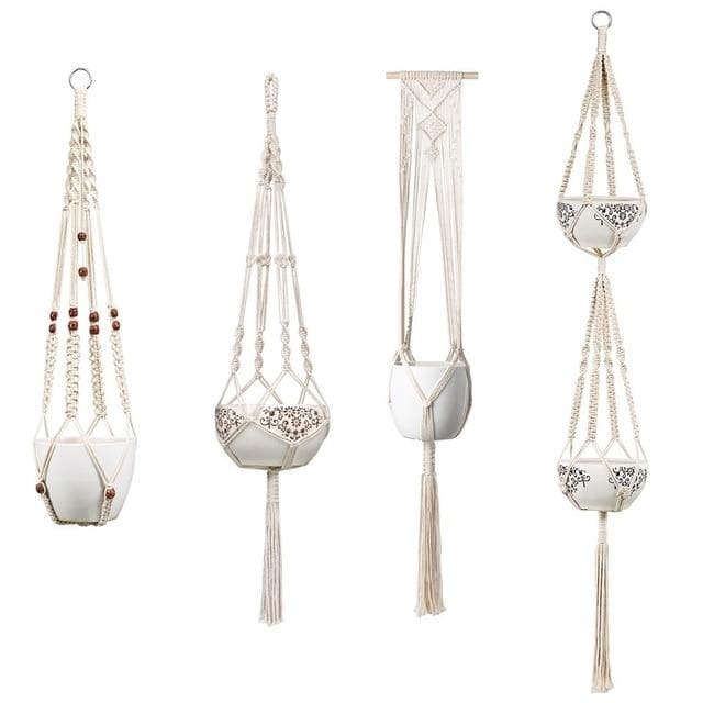 Juno Macrame Plant Hangers (set of 4)